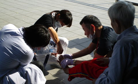 熊本地震での初動医療班の救護活動